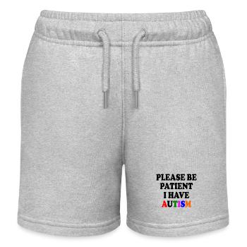 please be patient i have autism - Kinder Organic Joggingshorts Mini Bolter von Stanley/Stella - Grau meliert - Vorne