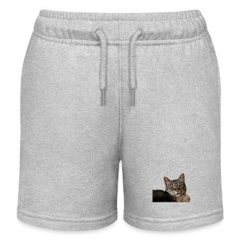 Chaton Chaton - Short de jogging enfant bio Stanley/Stella - gris chiné - Devant