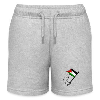 Free palestine - Kids Organic Sweat Shorts by Stanley/Stella - heather grey - Front