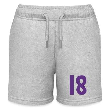 18. 18 JAHRE ALT. 18-JÄHRIGES JUBILÄUM. GEBURTSTAG 18 JAHRE. - Kinder Organic Joggingshorts Mini Bolter von Stanley/Stella - Grau meliert - Vorne
