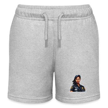 Polizei / Einsatz / Beruf / Job / Einsatzkräfte - Kinder Organic Joggingshorts Mini Bolter von Stanley/Stella - Grau meliert - Vorne