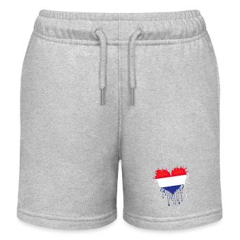 Croatia hrvatska croatia hrv hr travel tourism - Kids Organic Sweat Shorts by Stanley/Stella - heather grey - Front