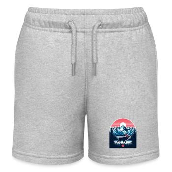 Kanada 23 - Kinder Organic Joggingshorts Mini Bolter von Stanley/Stella - Grau meliert - Vorne