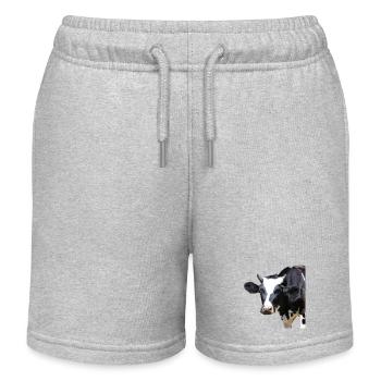 Drôle d’agriculteurs de têtes de vache de vache - Short de jogging enfant bio Stanley/Stella - gris chiné - Devant