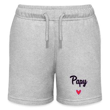 GRANDPA. DAD. FATHER'S DAY. HAPPY FATHER'S DAY - Kids Organic Sweat Shorts by Stanley/Stella - heather grey - Front