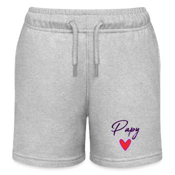 GRANDPA. DAD. FATHER'S DAY. HAPPY FATHER'S DAY - Kids Organic Sweat Shorts by Stanley/Stella - heather grey - Front