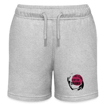 Stop The Drama Geschenk - Kinder Organic Joggingshorts Mini Bolter von Stanley/Stella - Grau meliert - Vorne