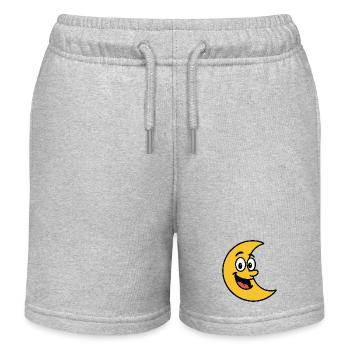 Moon Comic - Kids Organic Sweat Shorts by Stanley/Stella - heather grey - Front