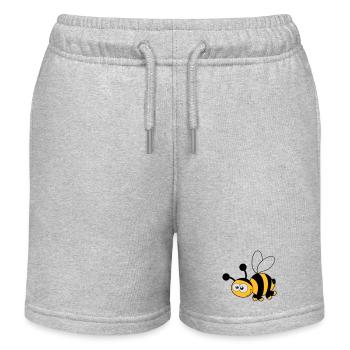 Bee - Bee - Honey - Kids Organic Sweat Shorts by Stanley/Stella - heather grey - Front