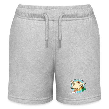 Fliegendes Eichhörnchen - Let es Get Nuts - Kinder Organic Joggingshorts Mini Bolter von Stanley/Stella - Grau meliert - Vorne