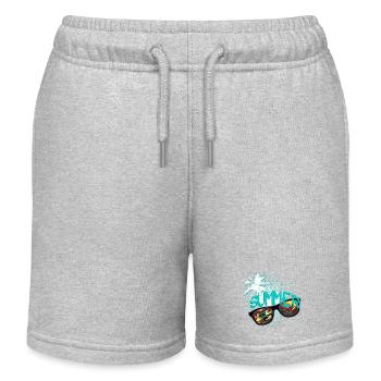 Lunettes de soleil Palme menthe - Short de jogging enfant bio Stanley/Stella - gris chiné - Devant
