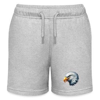 Eagle - Kids Organic Sweat Shorts by Stanley/Stella - heather grey - Front