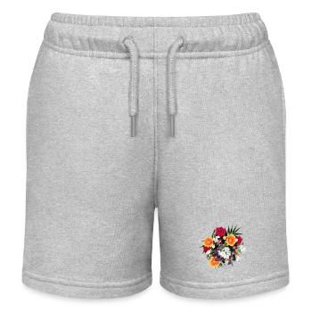 BLUMENSTRAUSS - Kinder Organic Joggingshorts Mini Bolter von Stanley/Stella - Grau meliert - Vorne