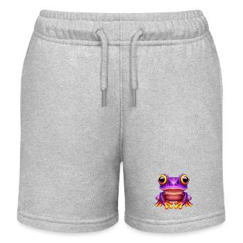 Frosch - Kinder Organic Joggingshorts Mini Bolter von Stanley/Stella - Grau meliert - Vorne