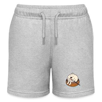 Steamy Set Sail - Kids Organic Sweat Shorts by Stanley/Stella - heather grey - Front
