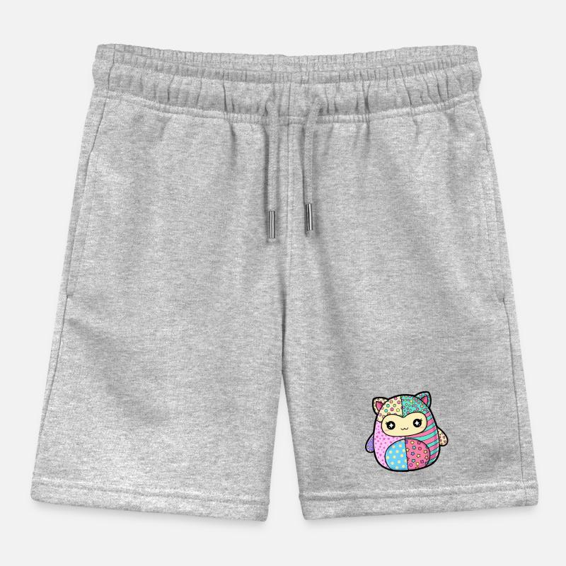 Patchwork Chaton Couleurs Pastel Short de jogging enfant bio Stanley/Stella