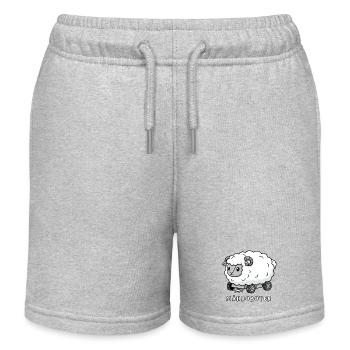 Robot tondeuse à gazon mouton - Short de jogging enfant bio Stanley/Stella - gris chiné - Devant