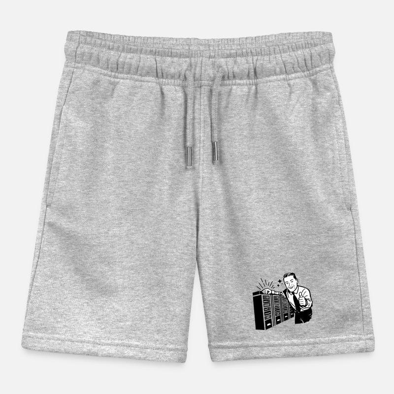 Rétro IT Admin Smiling – Support technique vintage Short de jogging enfant bio Stanley/Stella