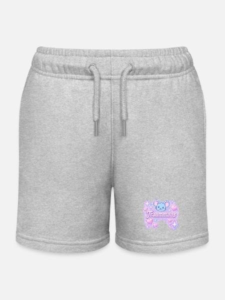 Dream mouse / design Y2K - Short de jogging enfant bio Stanley/Stella - gris chiné