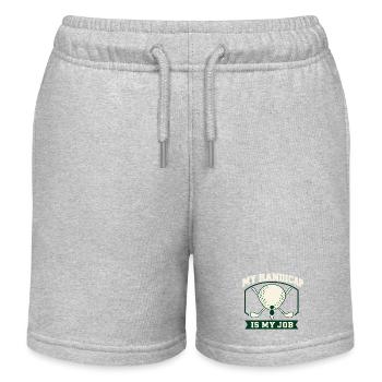 Le handicap au golf, c’est mon travail - Short de jogging enfant bio Stanley/Stella - gris chiné - Devant