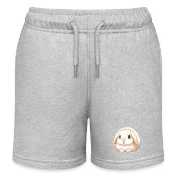 Rabbit - Kids Organic Sweat Shorts by Stanley/Stella - heather grey - Front