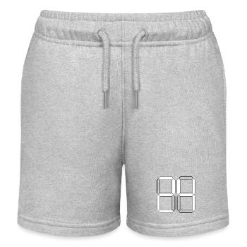 NUMBER 24 Twenty-Four Gift Digital - Kids Organic Sweat Shorts by Stanley/Stella - heather grey - Front