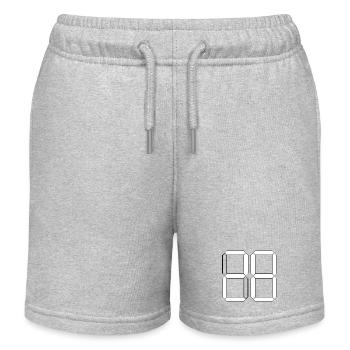 NUMBER 28 Twenty-Eight Gift Digital - Kids Organic Sweat Shorts by Stanley/Stella - heather grey - Front