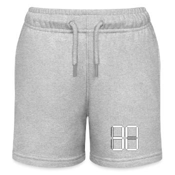 NUMÉRO 30 Cadeau d’anniversaire Trente Numérique - Short de jogging enfant bio Stanley/Stella - gris chiné - Devant