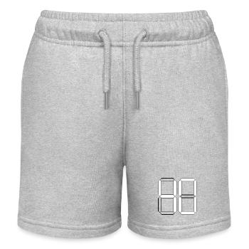 NUMBER 40 Forty Birthday Gift Digital - Kids Organic Sweat Shorts by Stanley/Stella - heather grey - Front