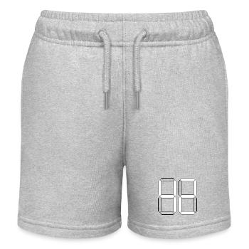 NUMBER 42 Forty-Two Gift Digital - Kids Organic Sweat Shorts by Stanley/Stella - heather grey - Front
