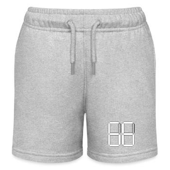 NUMBER 66 Sixty-Six Gift Digital - Kids Organic Sweat Shorts by Stanley/Stella - heather grey - Front