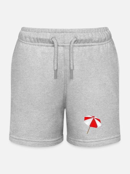 Parasol rouge blanc - Short de jogging enfant bio Stanley/Stella - gris chiné