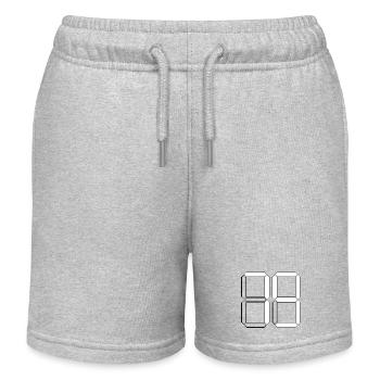 NUMBER 79 Seventy-Nine Gift Digital - Kids Organic Sweat Shorts by Stanley/Stella - heather grey - Front