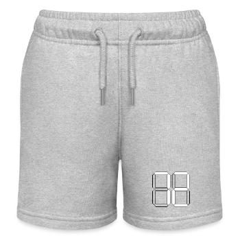 NUMBER 72 Seventy-Two Gift Digital - Kids Organic Sweat Shorts by Stanley/Stella - heather grey - Front