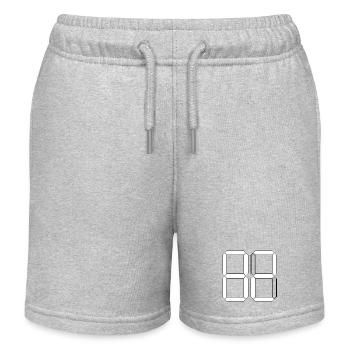 NUMBER 82 Eighty-Two Gift Digital - Kids Organic Sweat Shorts by Stanley/Stella - heather grey - Front