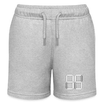 NUMBER 95 Ninety-Five Gift Digital - Kids Organic Sweat Shorts by Stanley/Stella - heather grey - Front