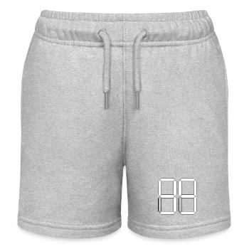 NUMMER 99 Neunundneunzig Geschenk Digital - Kinder Organic Joggingshorts Mini Bolter von Stanley/Stella - Grau meliert - Vorne