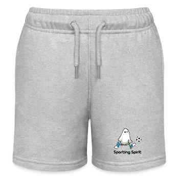 Sporting Spirit - Kids Organic Sweat Shorts by Stanley/Stella - heather grey - Front