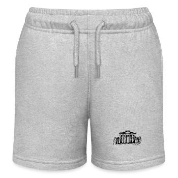 Berlin Brandenburger Tor – Symbolträchtiges - Kinder Organic Joggingshorts Mini Bolter von Stanley/Stella - Grau meliert - Vorne