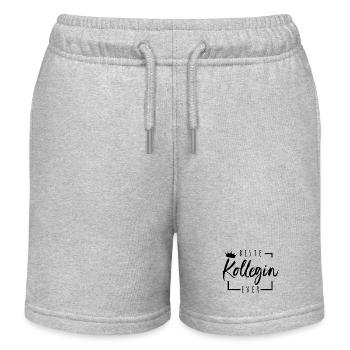 Beste Kollegin Ever - Kinder Organic Joggingshorts Mini Bolter von Stanley/Stella - Grau meliert - Vorne