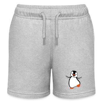 manchot - Short de jogging enfant bio Stanley/Stella - gris chiné - Devant
