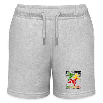 Drei kleine Vögel - Kinder Organic Joggingshorts Mini Bolter von Stanley/Stella - Grau meliert - Vorne