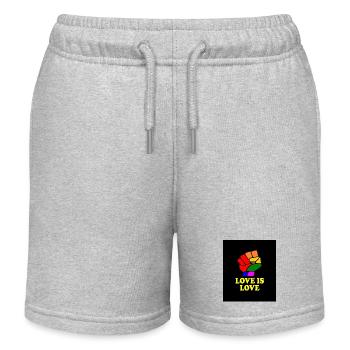 Love is love - Kids Organic Sweat Shorts by Stanley/Stella - heather grey - Front