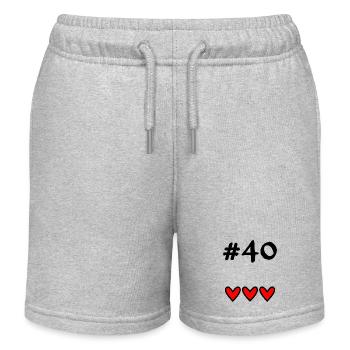 40 JAHRE. 40-jähriges Jubiläum. GEBURTSTAG 40 JAHRE. # - Kinder Organic Joggingshorts Mini Bolter von Stanley/Stella - Grau meliert - Vorne