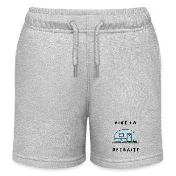 RETRAITE. RETRAITE. RETRAITEE. RETRAITE - Short de jogging enfant bio Stanley/Stella - gris chiné - Devant