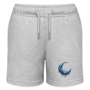 Melting Moon - Kids Organic Sweat Shorts by Stanley/Stella - heather grey - Front
