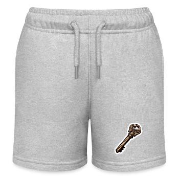 Clé / Serrure / Verrouillé / Sécurité - Short de jogging enfant bio Stanley/Stella - gris chiné - Devant