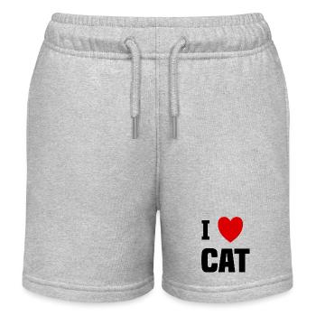 love Cat - Short de jogging enfant bio Stanley/Stella - gris chiné - Devant