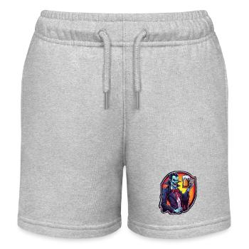 Vampir / Dracula / Blutsauger / Halloween / Mythos - Kinder Organic Joggingshorts Mini Bolter von Stanley/Stella - Grau meliert - Vorne