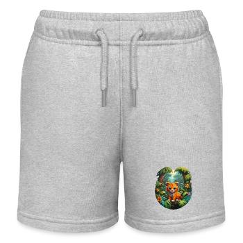 Summer Feeling - Kinder Organic Joggingshorts Mini Bolter von Stanley/Stella - Grau meliert - Vorne